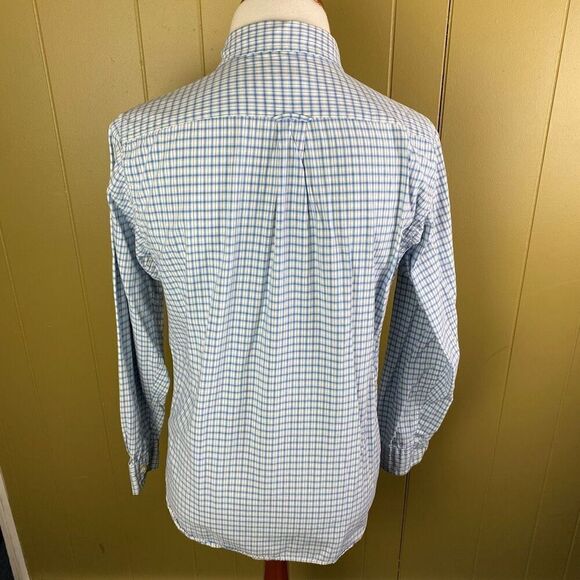 American Eagle men M classic fit checker pattern button down dress shirt - Picture 7 of 9